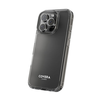 CLEAR CASE (White Text) - Covera Cases
