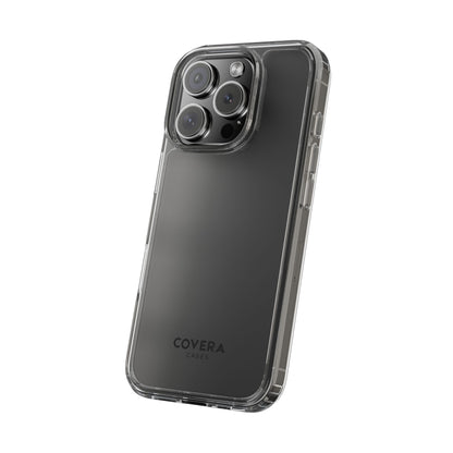 CLEAR CASE (Black Text) - Covera Cases