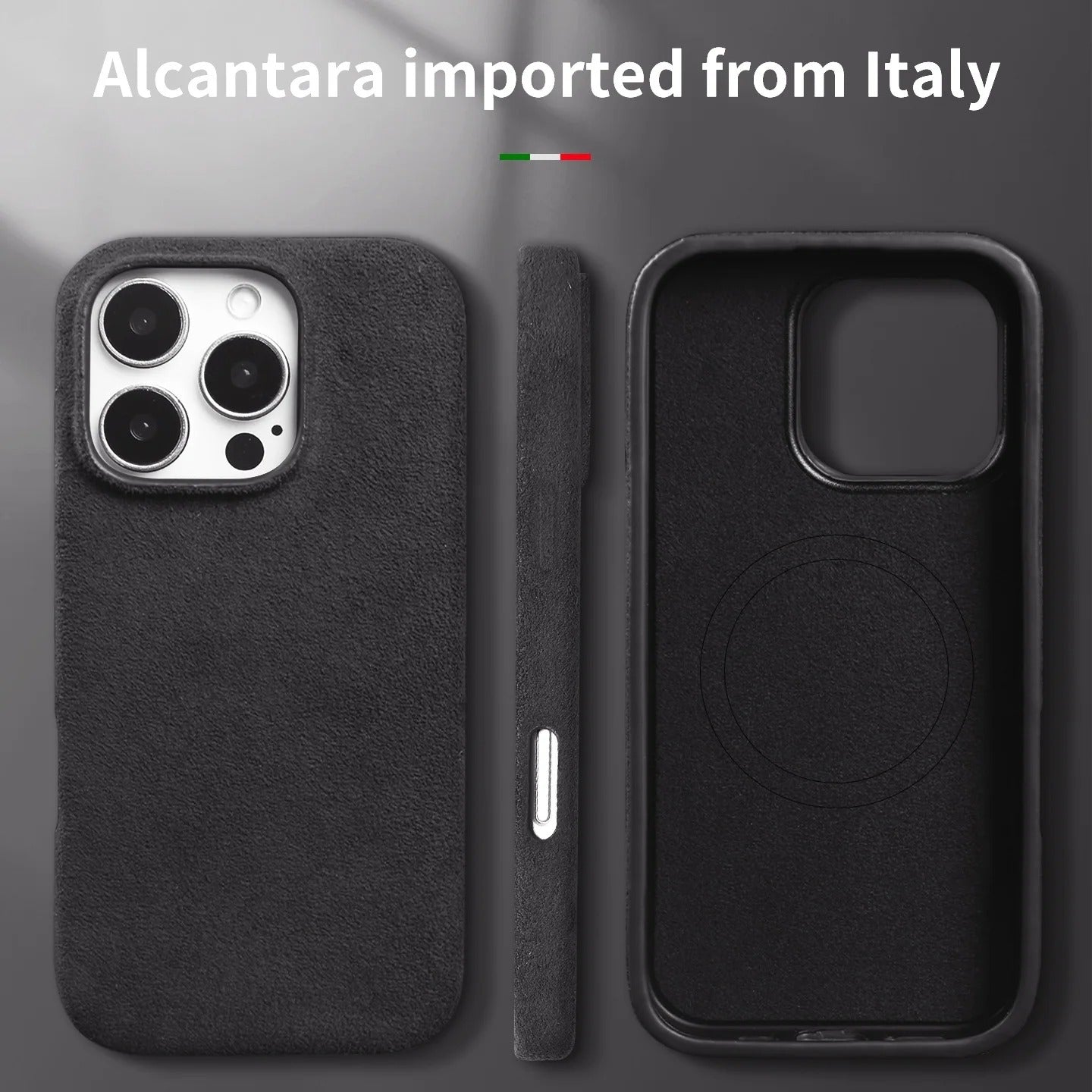 BLACK ALCANTARA CASE - Covera Cases