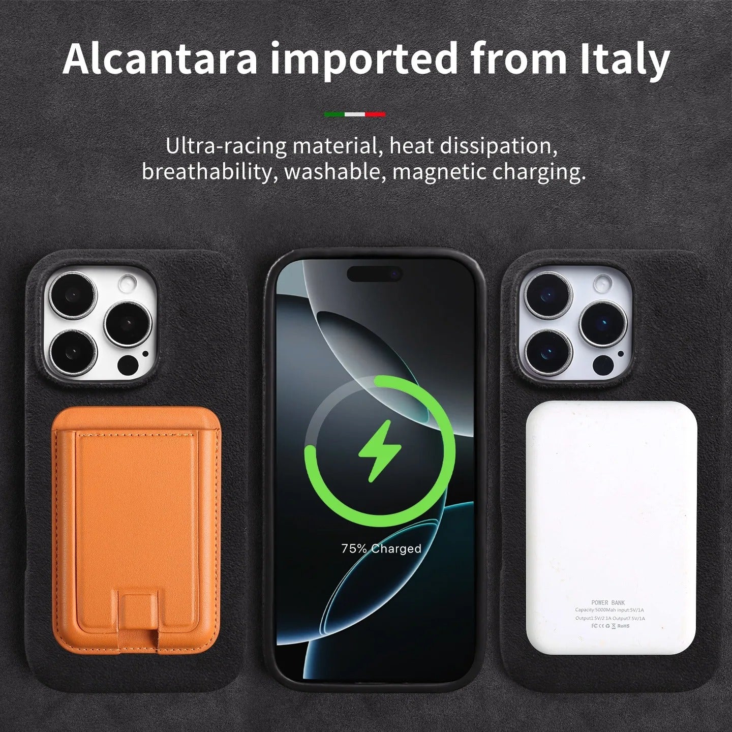 BLACK ALCANTARA CASE - Covera Cases